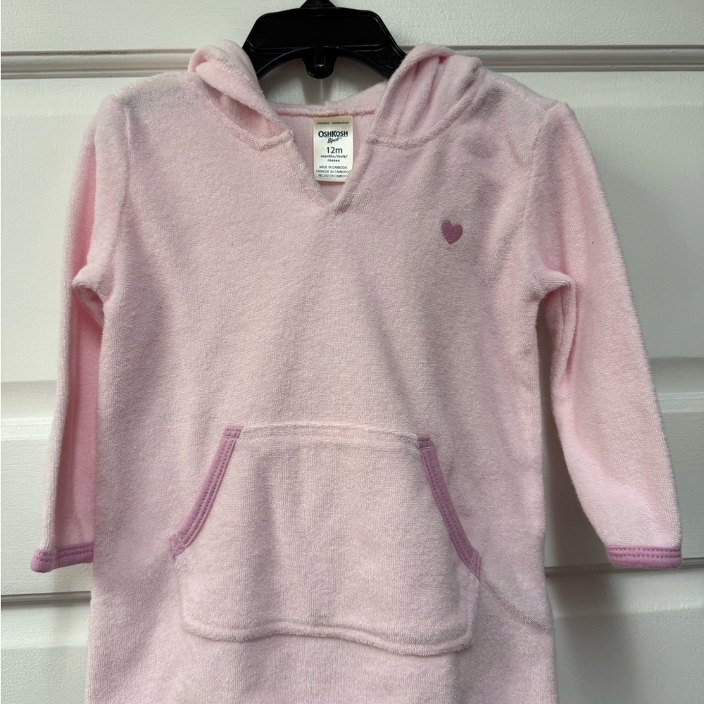 NWOTOshKosh B'gosh Pink Swim Cover Up 12 month
